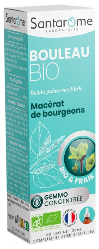 Santarome Gemmo Birch Bioes لإزالة السموم وتصريف السوائل 30ml