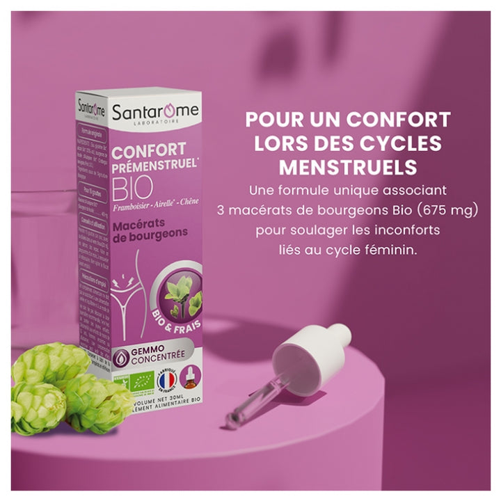 Santarome Gemmo Pre-Menstrual Comfort Premenstrual discomfort and pain 30ml (1.01 fl oz)