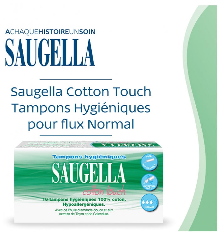 Saugella CottonTouch Normal flow tampons hypoallergenic 2 x 16 units