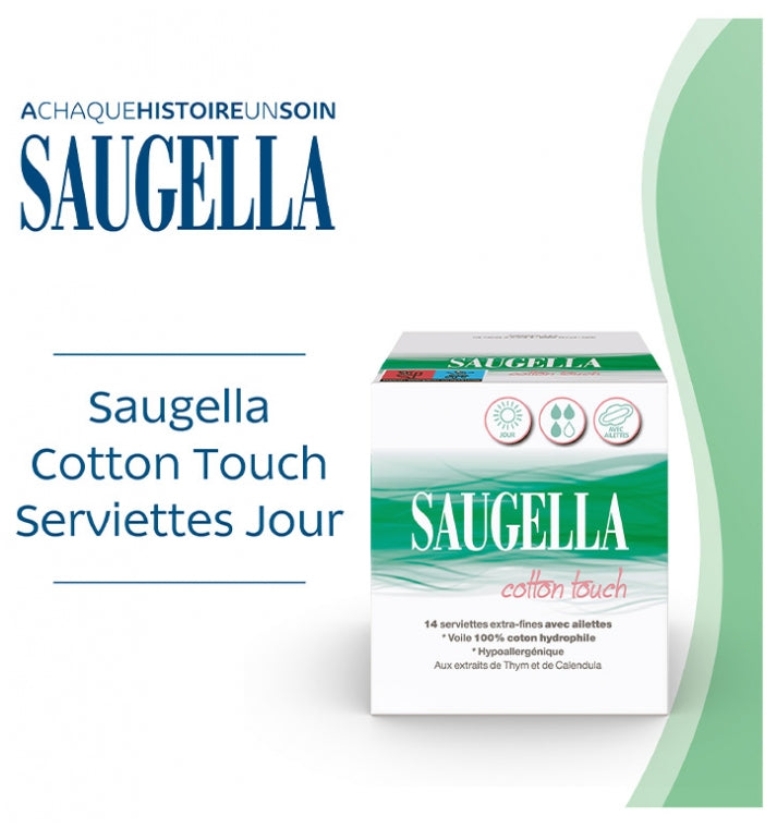 Saugella CottonTouch Cotton Touch Sanitary Towels 14towels 2x14
