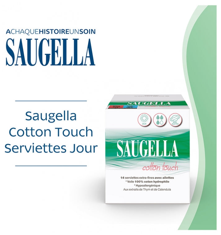 Saugella CottonTouch Cotton Touch Sanitary Towels 14towels x14