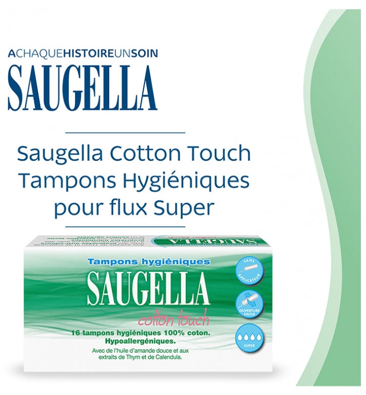 Saugella CottonTouch Super tampons hypoallergenic 16 units