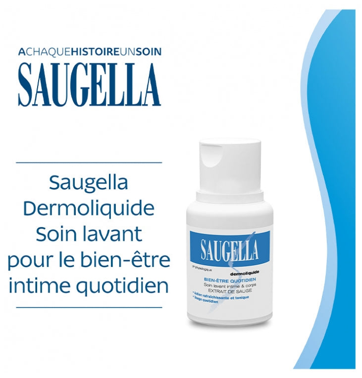Saugella Dermoliquids Intimate & body wash 100ml (3.38fl oz)