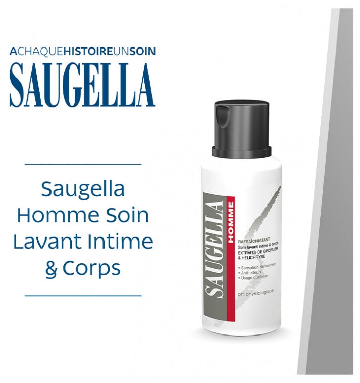 Saugella Man Detergente Intimo e Corpo Rinfrescante 200ml