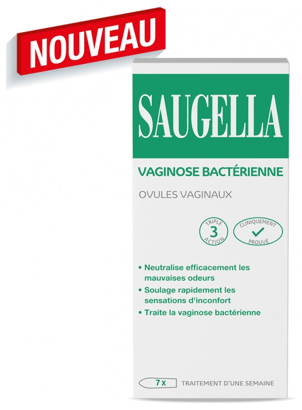 Saugella Triple Effect Vaginal Ovules Bacterial Vaginosis Treatment x7