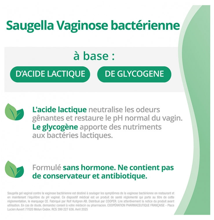 Saugella Triple Effect Gel Trattamento della vaginosi batterica 7 tubetti applicatori
