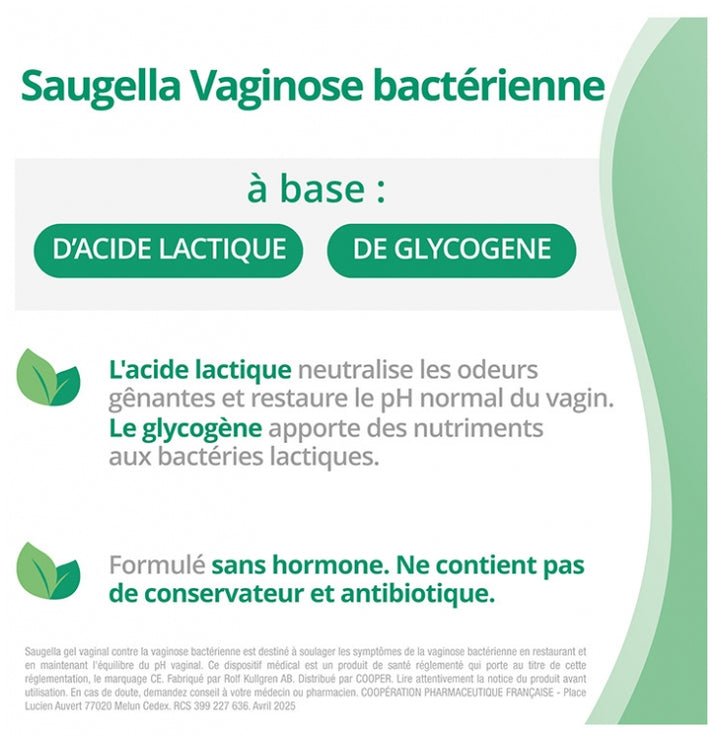 Saugella Triple Effect Gel Trattamento della vaginosi batterica 7 tubetti applicatori