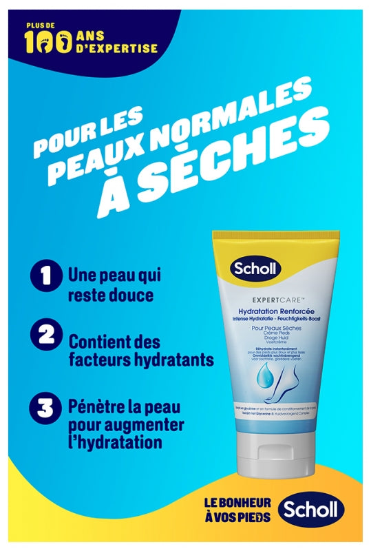 Scholl Expert Care Creme para os pés de hidratação intensiva para pele seca 150 ml
