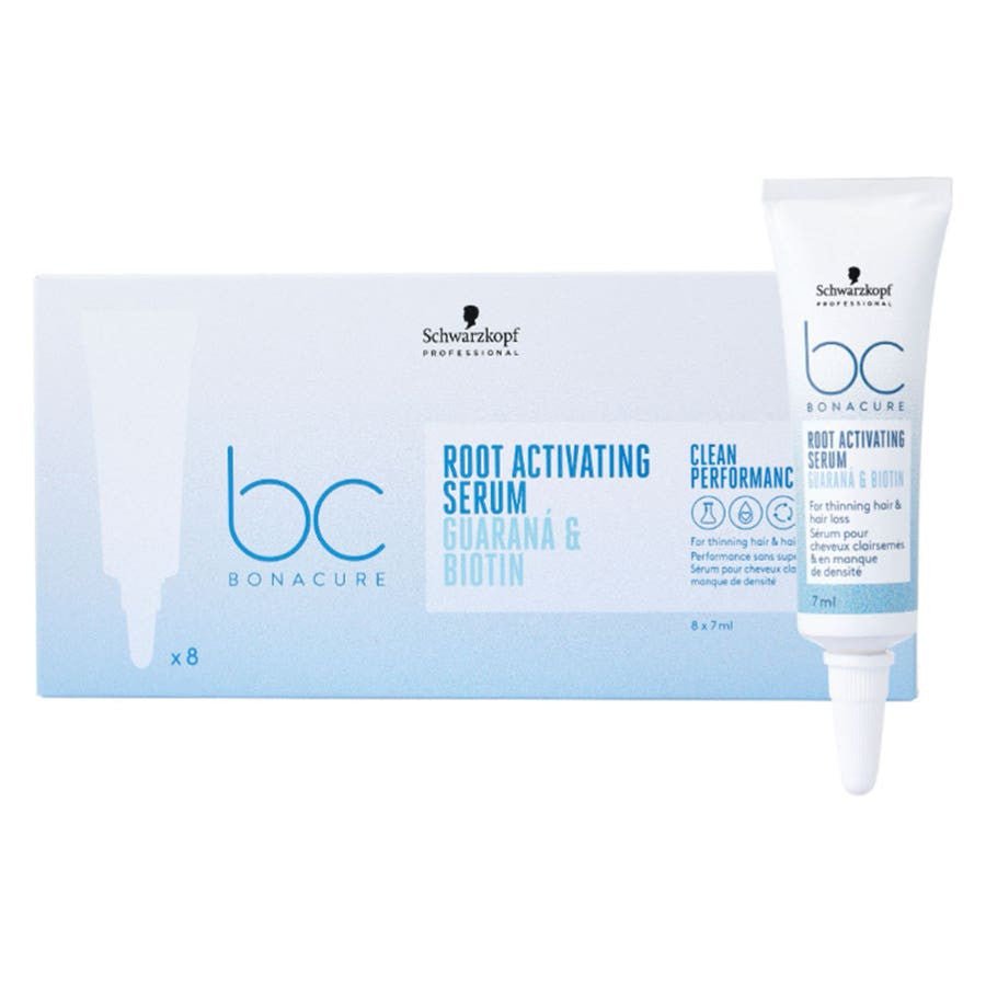 Schwarzkopf Professional BC Bonacure Root Activating Serum Lightened and Lacking Density Hair 7ml x8 (0.23fl oz x8) - FrenchBeautyHub