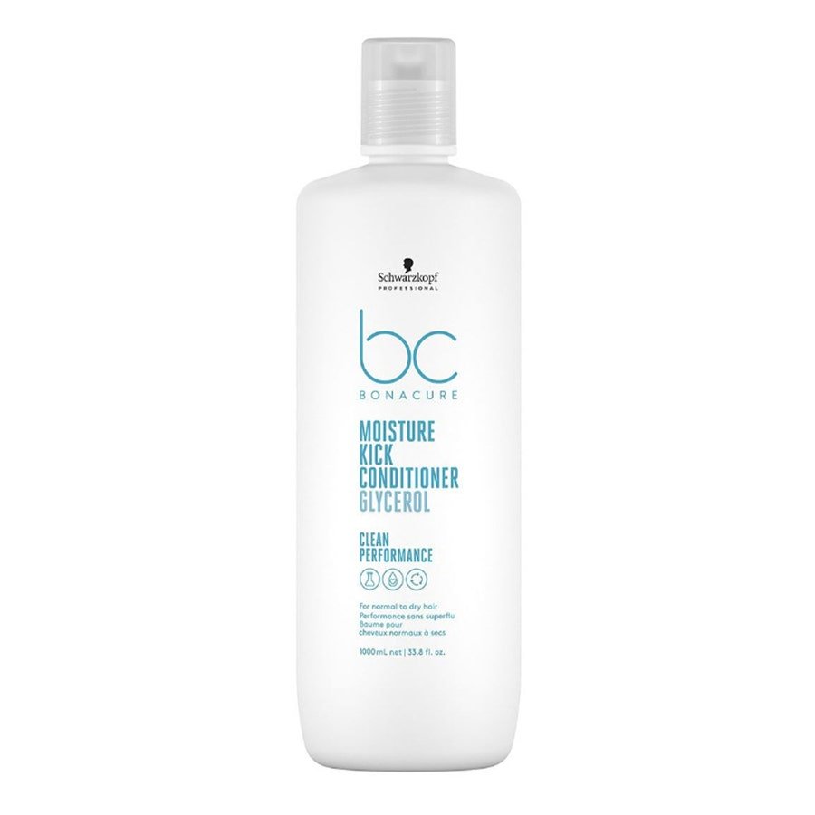 Schwarzkopf Professional Hyaluronic Moisture Kick Conditioner BC Bonacure Normal to Dry Hair 1000ml (33.81fl oz) - FrenchBeautyHub