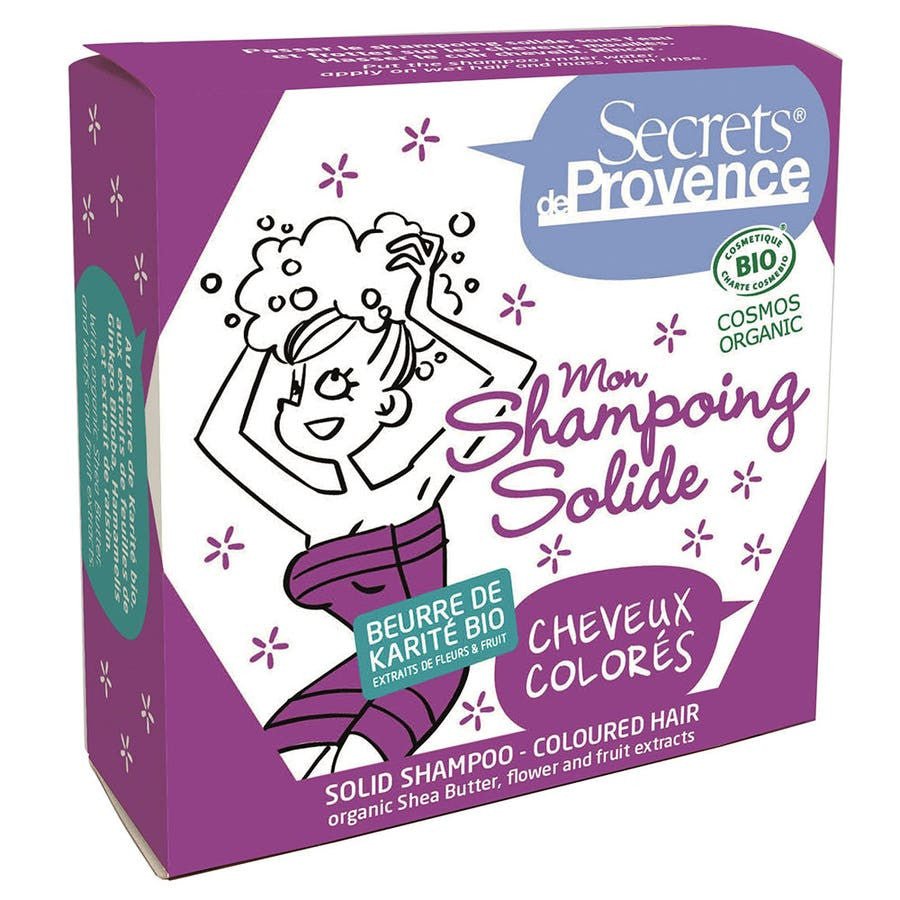 Secrets de Provence Solide Shampoo Colouring hair 85g (2.99 oz) - FrenchBeautyHub