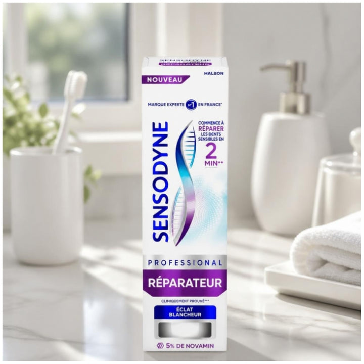 Sensodyne Repairing معجون أسنان مبيّض لإشراقة لامعة 75ml