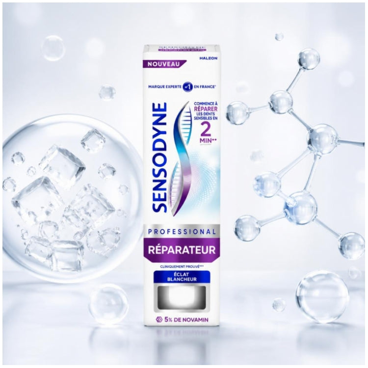 Sensodyne Repairing معجون أسنان مبيّض لإشراقة لامعة 75ml