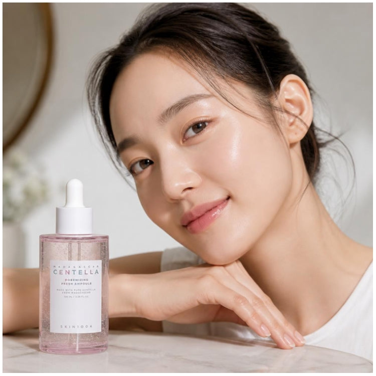 Skin1004 Madagascar Centella Ampoule fraîche hydratante pour le visage, affine les pores 100 ml