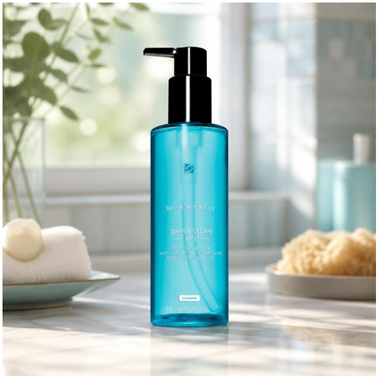 Skinceuticals Simply Clean Gel de Limpeza Esfoliante Enzimático 195ml