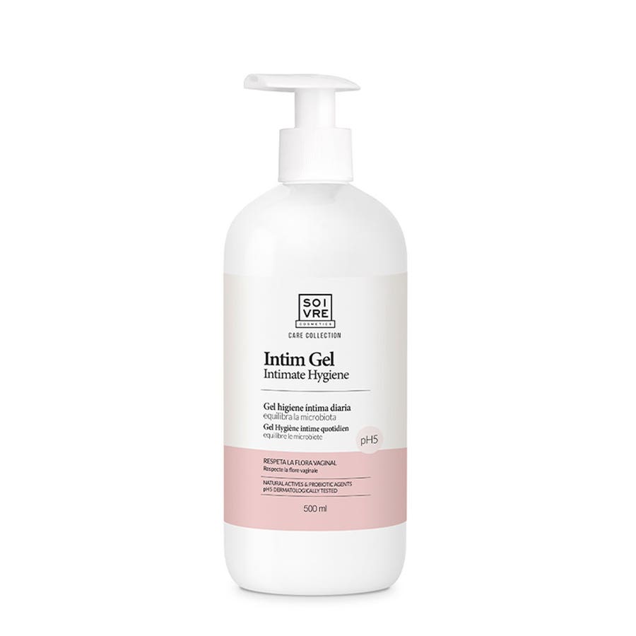 Soivre Cosmetics Intime PH5 Cleansing Gel daily use 500ml (16.91fl oz) - FrenchBeautyHub