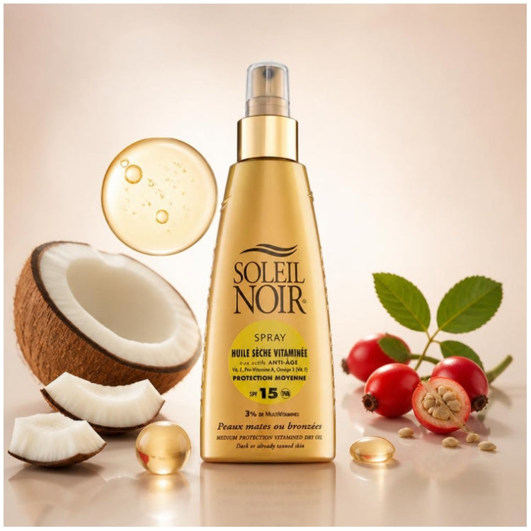 Soleil Noir N¡62 Vitamined Dry Oil Spf15 150ml (5,07fl oz)