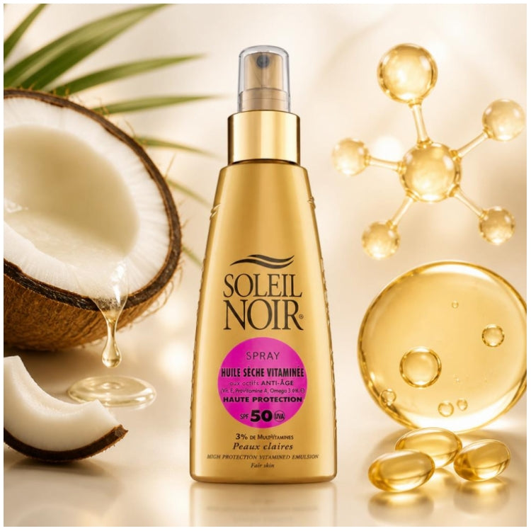 Soleil Noir Dry Oil With Vitamins Spf 50 - 150ml (5,07fl oz)