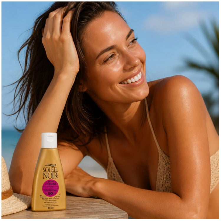 Soleil Noir Vitaminised عناية مضادة للشيخوخة SPF50 للبشرة الفاتحة جدًا 50 ml