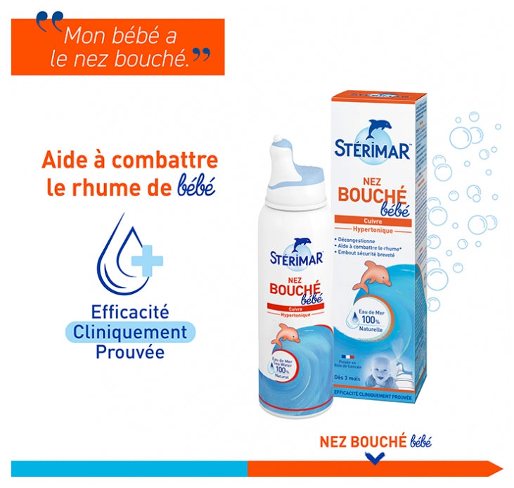 Sterimar Child Nez bouché enrichi en cuivre 100ml