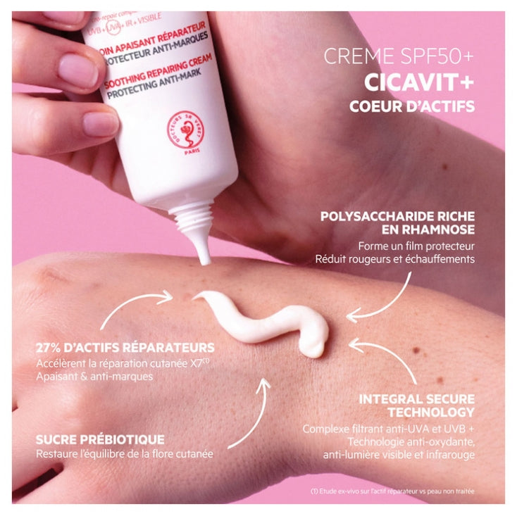 SVR Cicavit+ Cuidado calmante, reparador y protector anti-marcas SPF50+ 40ml