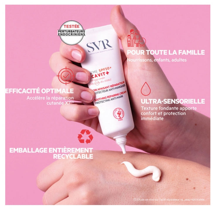 SVR Cicavit+ Cuidado calmante, reparador y protector anti-marcas SPF50+ 40ml