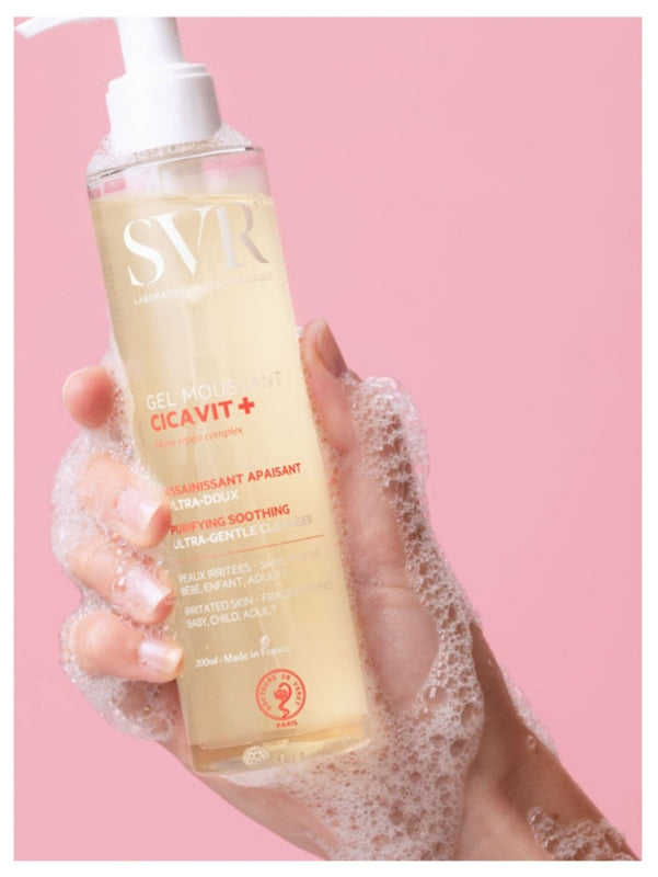 Svr Cicavit+ SOAPING GEL Ultra-gentle soothing Sanitizing gel 200ml (6.76fl oz)