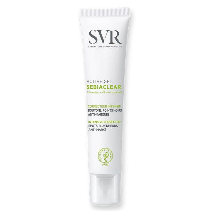 SVR Sebiaclear Active Gel 40ml (1.35 fl oz) with Gluconolactone 14% + Niacinamide 4% - FrenchBeautyHub
