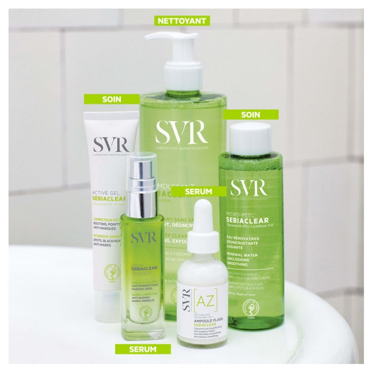 Svr Sebiaclear [AZ] Flash Ampoules anti blemishes, anti redness, smoothing 30ml (1.01fl oz)