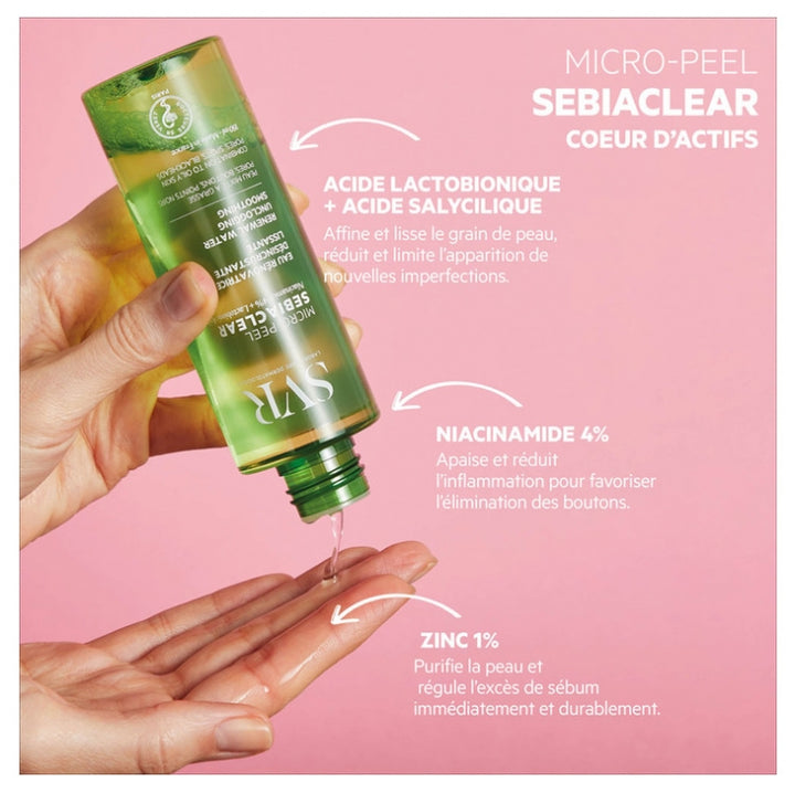 SVR Sebiaclear Micro-Peel ماء مجدد ومنعم 150ml