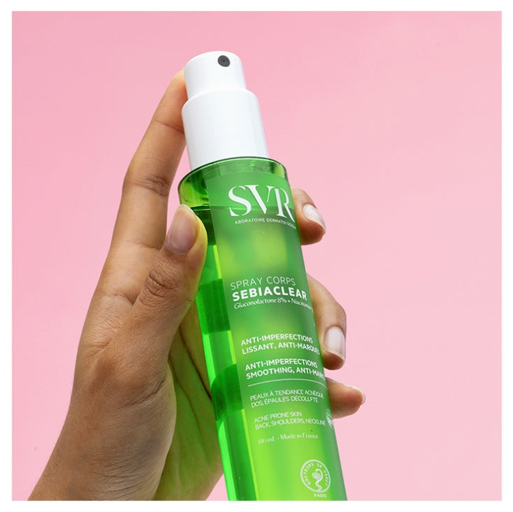 SVR Sebiaclear Spray Corpo Levigante Anti-Imperfezioni Anti-Macchie 150ml