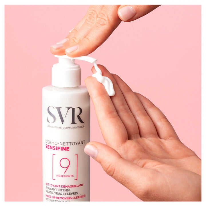 SVR Sensifine Dermo-Nettoyant Nettoyant Démaquillant pour Peaux Réactives 200ml