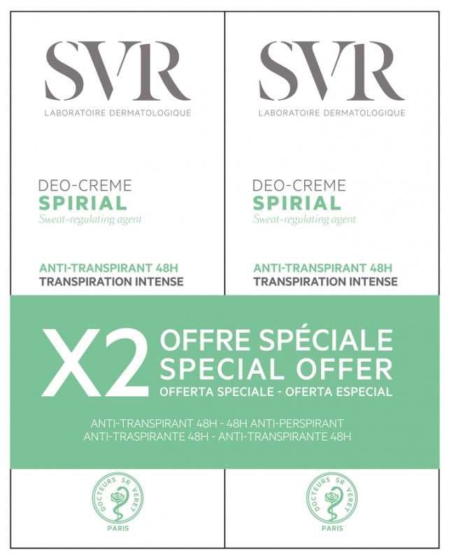 Svr Spirial مزيل عرق مكثف مضاد للتعرق لمدة 48 ساعة