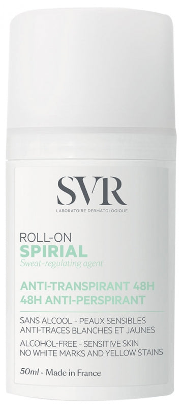 SVR Spirial مزيل عرق مضاد للتعرق رول-أون 48h للبشرة الحساسة 50ml
