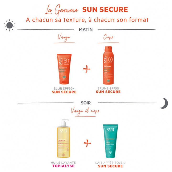 SVR Sun Secure Spray Invisibile Fresco e Leggero SPF50+ 200ml