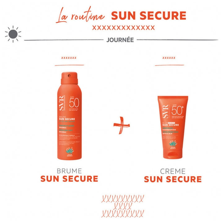 Svr Sun Secure Cream Moisturising Velvety Finish SPF50+ (in French) 50ml (1,69fl oz)