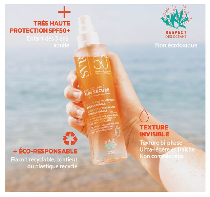 Svr Sun Secure Biodegradable Protective Sunscreens Water SPF50 200ml (6.76fl oz)