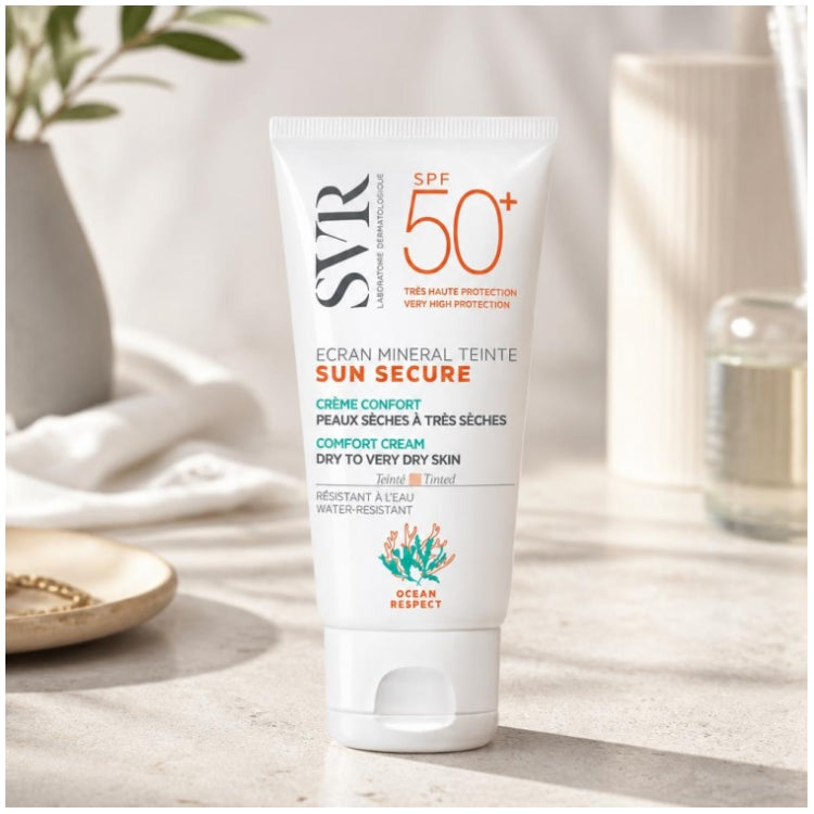 Svr Sun Secure Protezione solare minerale colorata per pelli da secche a molto secche SPF50+ 50ml