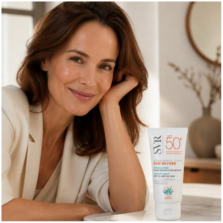 Svr Sun Secure Protezione solare minerale colorata per pelli da secche a molto secche SPF50+ 50ml