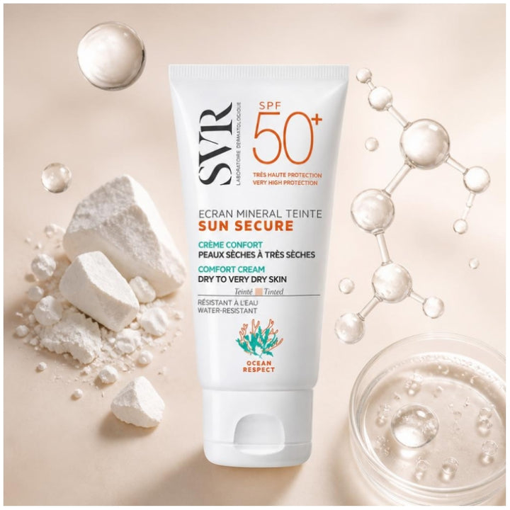Svr Sun Secure Protezione solare minerale colorata per pelli da secche a molto secche SPF50+ 50ml