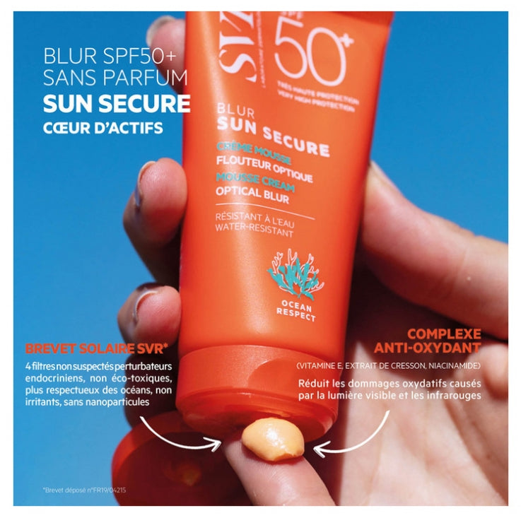 SVR Sun Secure Blur واقٍ من الشمس غير معطر SPF50+ 50ml