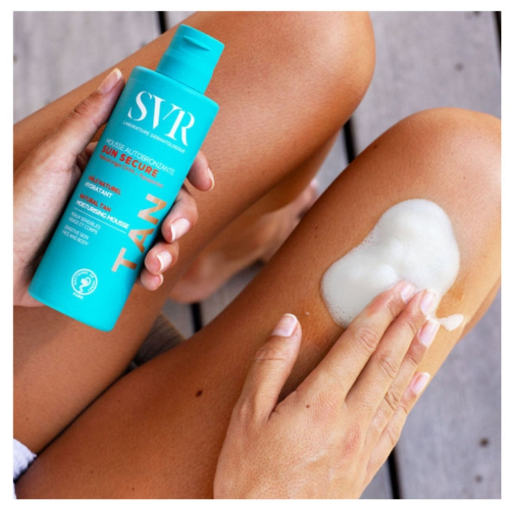 Svr Sun Secure رغوة تسمير ذاتي مرطبة لسمرة طبيعية 150ml
