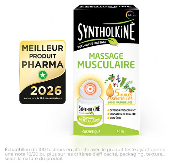 EG Labo SyntholKiné Massage Roll-on Muscle tension 50ml (1.69fl oz)