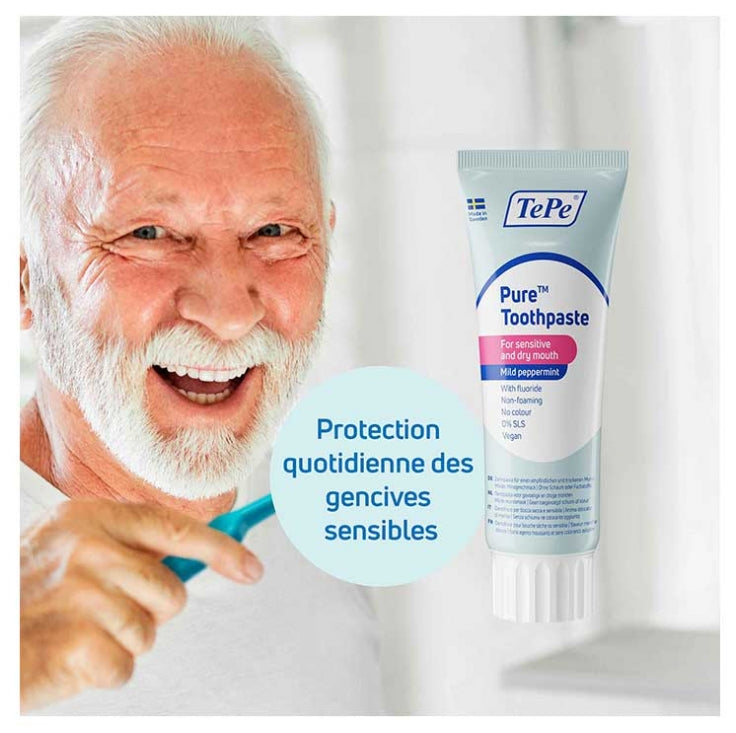 Tepe Pure Toothpaste With Fluoride Sweet Mint Flavour 75ml (2.53fl oz)