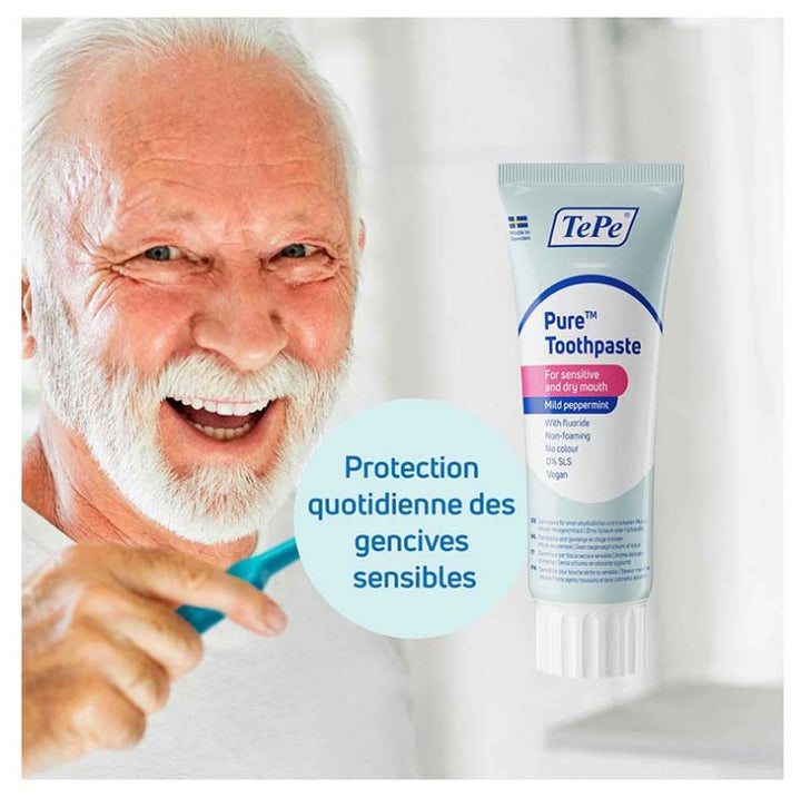 Tepe Pure Toothpaste With Fluoride Sweet Mint Flavour 75ml (2.53fl oz)