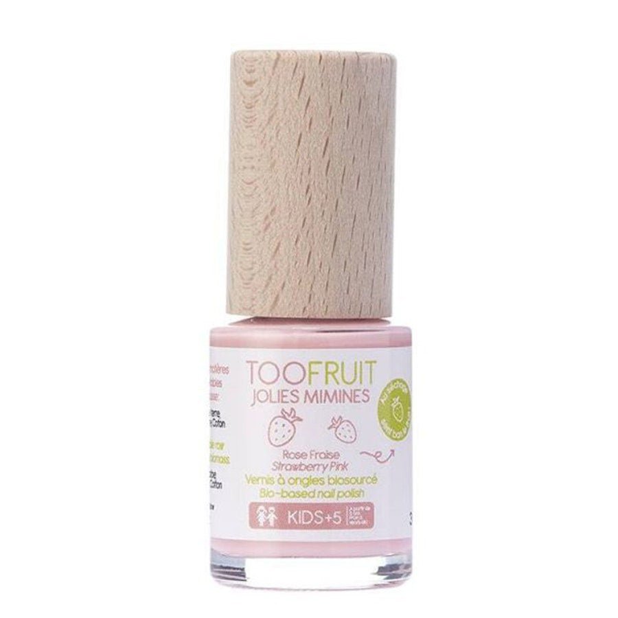 Toofruit Jolies Mimines Biosourced Strawberry Nail Polish 10ml (0.33fl oz) - FrenchBeautyHub