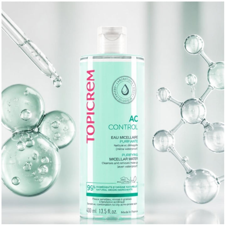 Topicrem AC Combination to Oily skin Purifying Micellar Water 400ml (13.53fl oz)