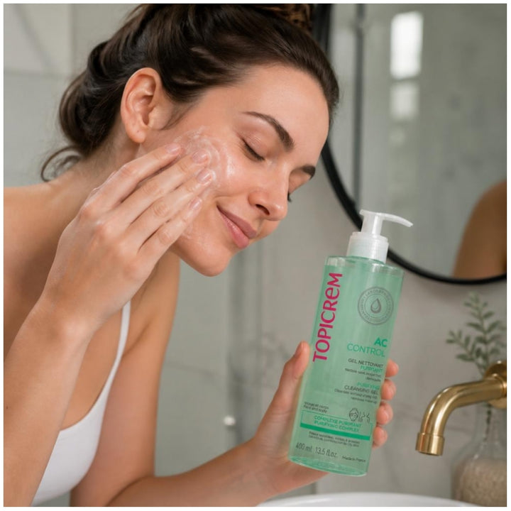 Topicrem AC Purifying Cleansing Gel for Combination to Oily Skin 400ml (13.52 fl oz)