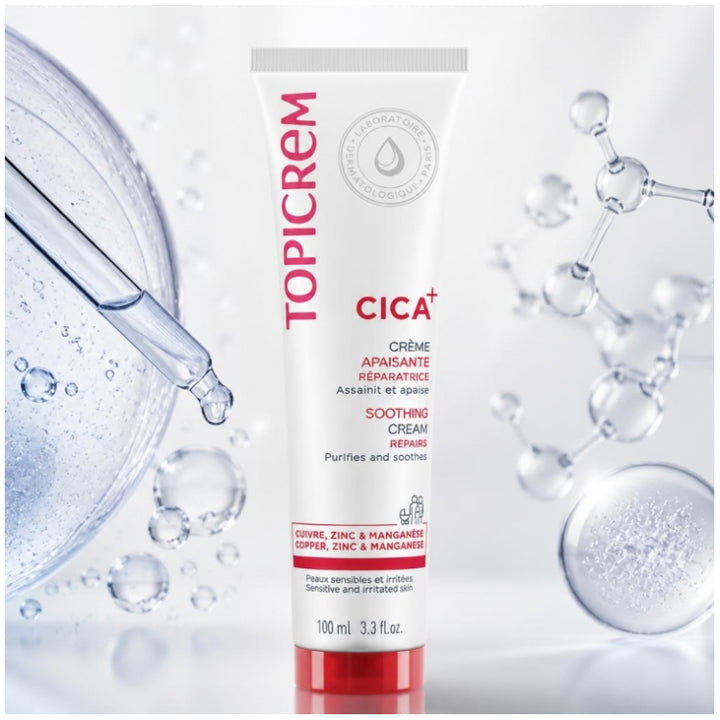 Topicrem Cica للبشرة المتهيجة Topicrem Cica كريم مهدئ ومصلح للبشرة المتهيجة 100ml