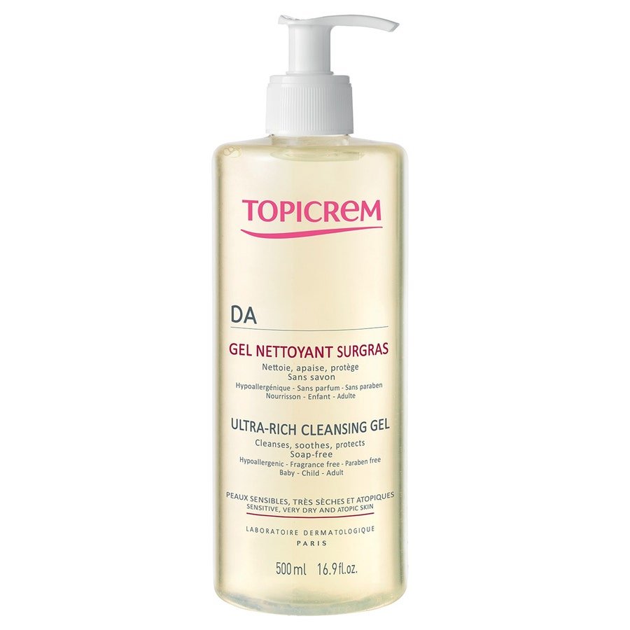 Topicrem Da Atopic Skin Da Ultra Rich Cleansing Gel Peaux Atopiques 500ml (16.91fl oz) - FrenchBeautyHub